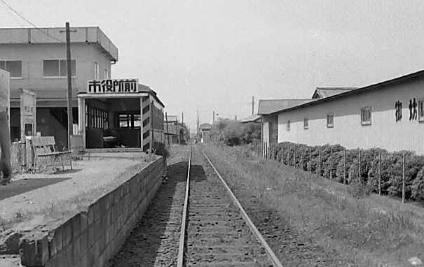 １９７２年当時の市役所前駅